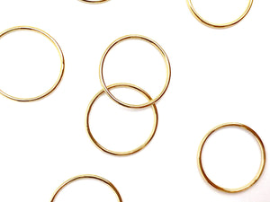 14KGF Stackable Ring , Sku#40045411C