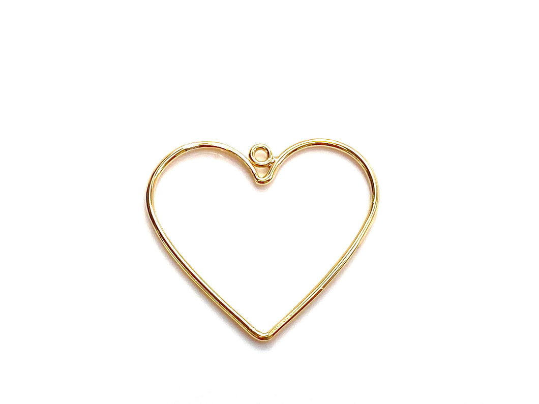 14k gold filled small heart , Sku#4500091999