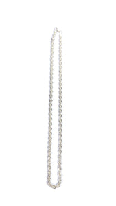 20” 4mm Sterling Silver Rope Chain, Sku: S5FRLC-20