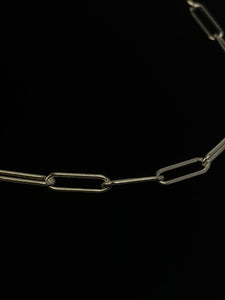 20” Sterling Silver Elongated Chain, Sku:S4002LC-20