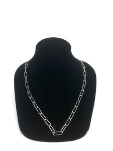 24” 5mm Sterling Silver Elongated Chain, Sku: SM768LC-24