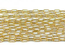 2.5mm Course Line Elongated Cable Chain, 14K Gold Filled, Sku: S2505L