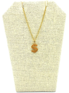 14KGF Dollar Sign Charm , Sku#1885-C