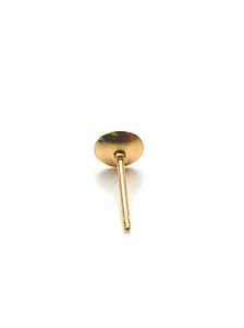 14KGF 5.0mm Pearl cup and post , 14K gold filled , SKU#4005884