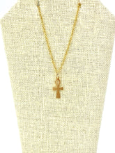 14KGF Cross Charm , Sku#1372-C