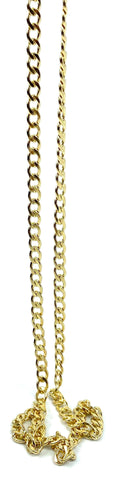 14KGF 22” 4.0mm Cuban Curb Chain, 14KGF, 14K Gold Filled, 14K Gold Fill, Sku:S4007CHR-22