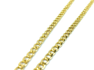 14KGF 22” 4.0mm Cuban Curb Chain, 14KGF, 14K Gold Filled, 14K Gold Fill, Sku:S4007CHR-22