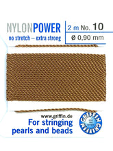Nylon Power Bead Cord Beige
