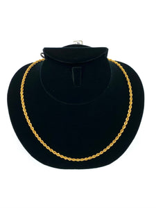 14KGF 16” 3mm Rope Chain, 14KGF, 14K Gold Filled, 14K Gold Fill, Sku:FRRC-16.3