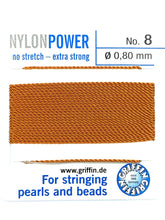 Nylon Power Bead Cord Cornelian