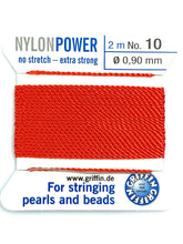 Nylon Power Bead Cord Coral