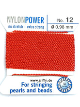 Nylon Power Bead Cord Coral