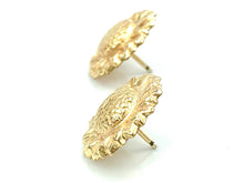 14KGF Sunflower Studs , Sku#1802-4