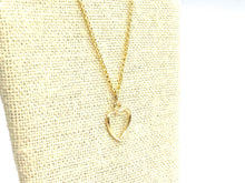 14kgf heart charm , sku#2264-C