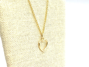 14kgf heart charm , sku#2264-C