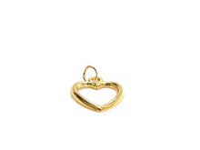 14kgf heart charm , sku#2264-C