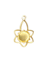 14KGF Sun with  flower , Sku#31