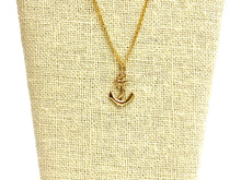14KGF anchor and snake charm , Sku#1037-C