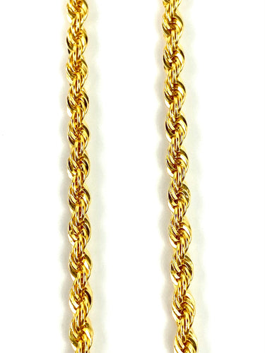 14KGF 22” 2mm Rope Chain, 14KGF, 14K Gold Filled, 14K Gold Fill, Sku: RC14-1