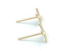 14KGF Cross Studs , Sku#594-4