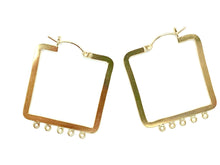 Square Hoops w/ 5 jr , Sku#SQ/C -2 W/5 JR