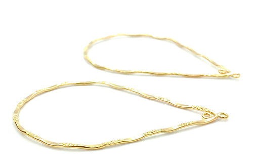 14KGF Tear Hoops , Sku#040 752-3