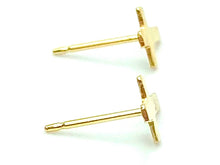 14KGF Cross Studs , Sku#22.020-4