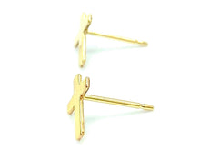 14KGF Cross Studs , Sku#22.020-4