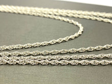 Sterling Silver Double Rope Chain 18” 20” 22” 24”, Sku#15R