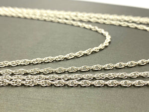 Sterling Silver Double Rope Chain 18” 20” 22” 24”, Sku#15R