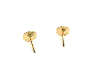 14KGF flower stud earrings , Sku#704-4