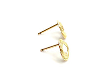 14KGF stud earrings , sku#394-4