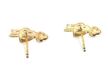 14KGF Heart & Key studs , Sku#79-4