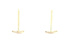14KGF Moon Studs , Sku#167.020-4
