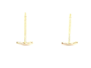14KGF Moon Studs , Sku#167.020-4