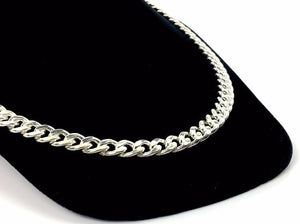 Striking 22” Sterling Silver Curb Chain, Sku: SM96LC-22