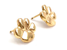 14KGF Paw Studs , Sku#1023-4