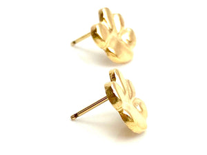14KGF Paw Studs , Sku#1023-4