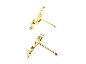 14KGF Cupid Studs , Sku#1774-4