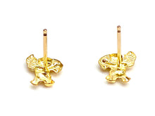 14KGF Cupid Studs , Sku#1774-4