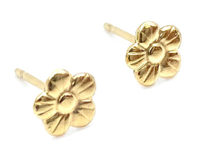 14KGF Flower Studs , Sku#931-4