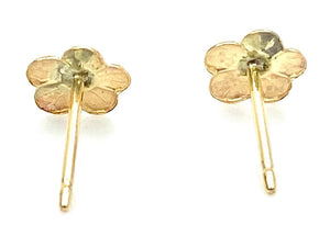 14KGF Flower Studs , Sku#931-4