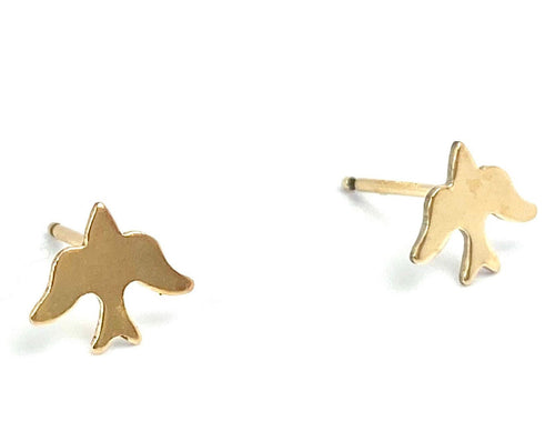 14KGF Bird Studs , Sku#204.020-4
