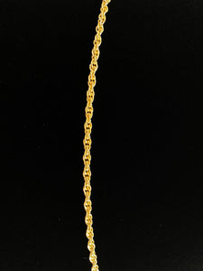 14KGF 2mm Rope Chain, 14KGF, 14K Gold Filled, 14K Gold Fill, 14K Gold, Sku: 25R