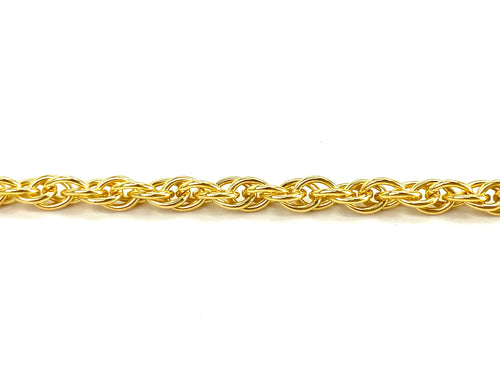 14KGF 2mm Rope Chain, 14KGF, 14K Gold Filled, 14K Gold Fill, 14K Gold, Sku: 25R