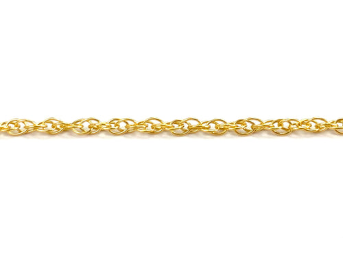 14KGF 1mm Rope Chain, 14KGF, 14K Gold Filled, 14K Gold Fill, 14K Gold, Sku: 15R
