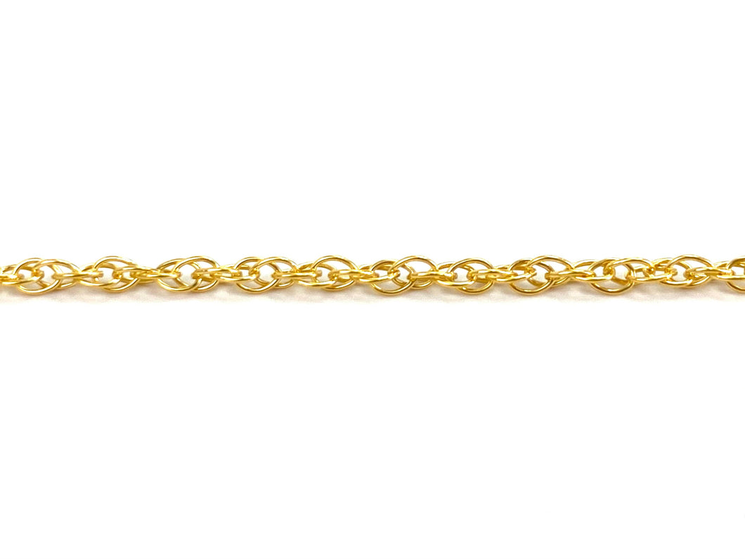 14KGF 1mm Rope Chain, 14KGF, 14K Gold Filled, 14K Gold Fill, 14K Gold, Sku: 15R