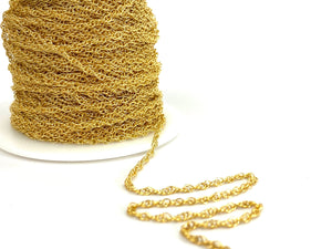 14KGF 1mm Rope Chain, 14KGF, 14K Gold Filled, 14K Gold Fill, 14K Gold, Sku: 15R
