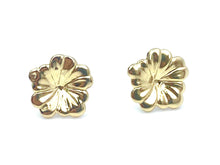 14KGF Flower Studs , Sku#E81-4