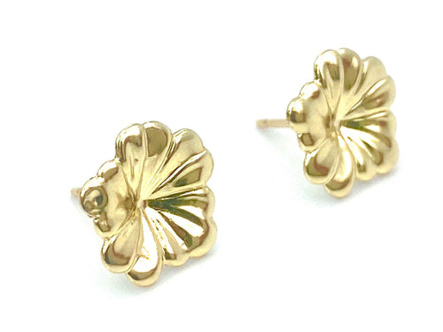 14KGF Flower Studs , Sku#E81-4
